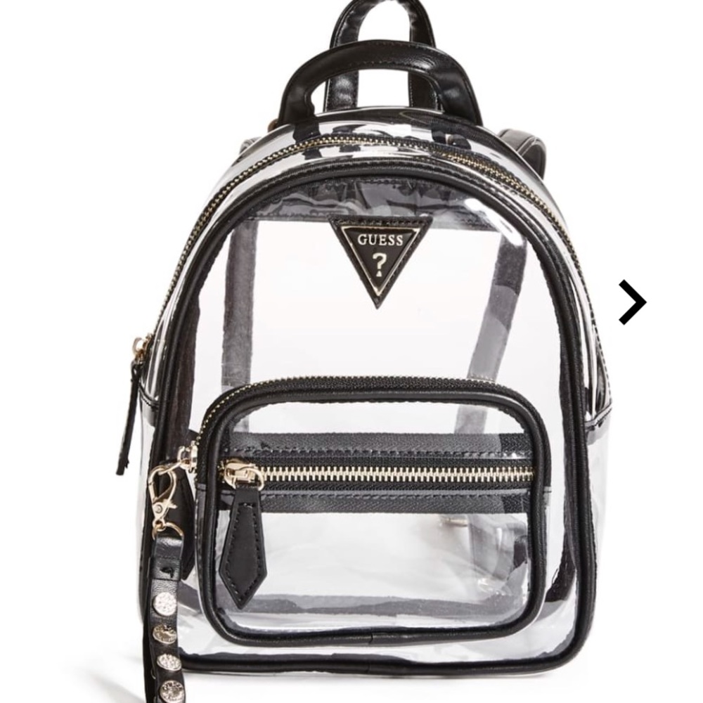 Clear mini Guess backpack/bag
